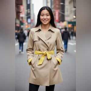 Tommy Hilfiger Touch of yellow Trench Coat